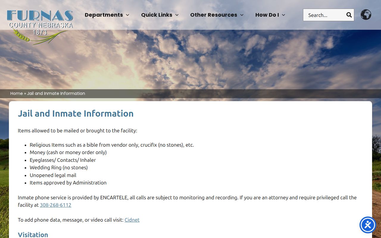 Furnas County jail bond payment information